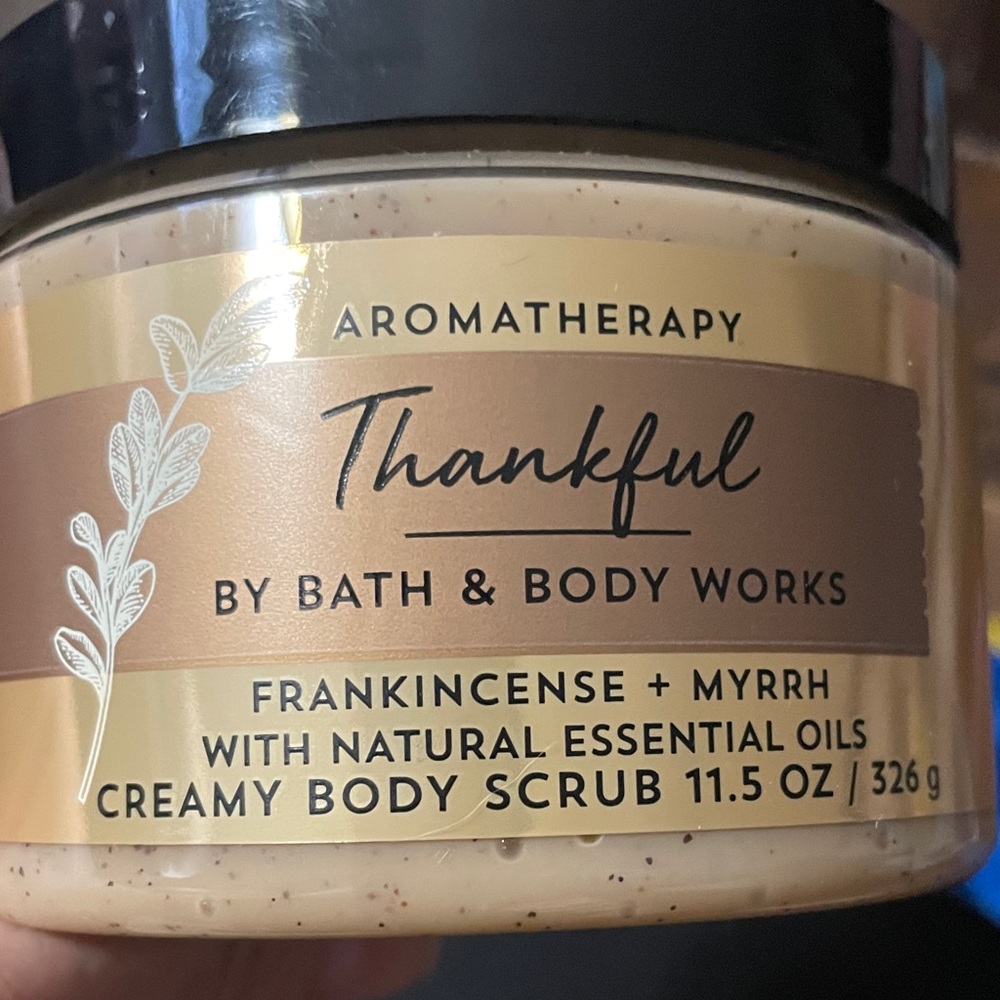 BBW THANKFUL Aromatherapy Creamy Body Scrub SEALED NEW RARE and HTF